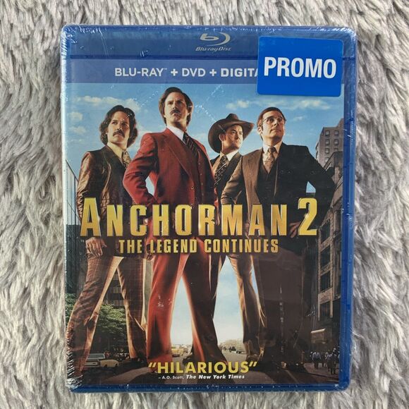 Anchorman 2 The Legend Continues Blu-ray 2013 Slapstick Comedy Will Ferrell - Picture 1 of 7